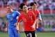LODZ, POLAND - JUNE 15: Kangin Lee of Korea Republic celebrates scoring a goal during the FIFA U-20 World Cup match between Ukraine and Korea Republic on June 15, 2019 in Lodz, Poland. (Photo by Rafal Rusek/PressFocus/MB Media/Getty Images)