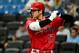 ST. PETERSBURG, FLORIDA - JUNE 15: Shohei Ohtani #17 of the Los Angeles Angels of Anaheim warms up before going at-bat in the first inning against the Tampa Bay Rays at Tropicana Field on June 15, 2019 in St. Petersburg, Florida. (Photo by Julio Aguilar/G