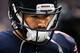 CHICAGO, ILLINOIS - JANUARY 06: Mitchell Trubisky #10 of the Chicago Bears walks across the field before the NFC Wild Card Playoff game against the Philadelphia Eagles at Soldier Field on January 06, 2019 in Chicago, Illinois. (Photo by Dylan Buell/Gett