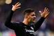 FRANKFURT AM MAIN, GERMANY - MAY 02: Luka Jovic of Eintracht Frankfurt celebrates scoring the opening goal during the UEFA Europa League Semi Final First Leg match between Eintracht Frankfurt and Chelsea at Commerzbank-Arena on May 02, 2019 in Frankfurt a