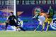 Ivory Coast's forward Jonathan Kodjia (2nd-R) scores a goal in front of South Africa's goalkeeper Rowen Williams during the 2019 Africa Cup of Nations (CAN) football match between Ivory Coast and South Africa at the Al Salam Stadium in Cairo on June 24, 2