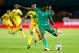 Mauritania's defender Bakary Ndiaye (R) is marked by Mali's forward Abdoulaye Diaby during the 2019 Africa Cup of Nations (CAN) football match between Mali and Mauritania at the Suez Stadium in Suez on June 24, 2019. (Photo by FADEL SENNA / AFP) (P