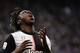 Juventus' Italian forward Moise Kean reacts during the Italian Serie A football match Sampdoria vs Juventus on May 26, 2019 at the 'Luigi Ferraris' in Genoa. (Photo by MARCO BERTORELLO / AFP) (Photo credit should read MARCO BERTORELLO/AFP/Getty Ima