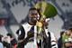 TURIN, ITALY - MAY 19: Blaise Matuidi of Juventus celebrates during the awards ceremony after winning the Serie A Championship during the Serie A match between Juventus and Atalanta BC on May 19, 2019 in Turin, Italy. (Photo by Tullio M. Puglia/Getty Imag