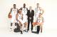 BROOKLYN, NY - SEPTEMBER 30: (L-R) Joe Johnson #7, Paul Pierce #34, Kevin Garnett #2, Head Coach Jason Kidd, Brook Lopez #11, and Deron Williams #8 of the Brooklyn Nets pose for a portrait during Media Day at the Barclays Center in Brooklyn, NY. NOTE TO U