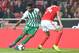LISBON, PORTUGAL - JANUARY 6: Wenderson Galeno of Rio Ave FC with Andre Almeida of SL Benfica in action during the Liga NOS match between SL Benfica and Rio Ave FC at Estadio da Luz on January 6, 2019 in Lisbon, Portugal. (Photo by Gualter Fatia/Getty I