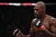 LAS VEGAS, NV - MARCH 02: Jon Jones battles Anthony Smith (not pictured) in their UFC light heavyweight championship bout during the UFC 235 event at T-Mobile Arena on March 2, 2019 in Las Vegas, Nevada. (Photo by Jeff Bottari/Zuffa LLC/Zuffa LLC)