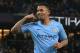Manchester City's Brazilian striker Gabriel Jesus celebrates after scoring the opening goal of the English Premier League football match between Manchester City and Wolverhampton Wanderers at the Etihad Stadium in Manchester, north west England, on Januar