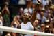 LONDON, ENGLAND - JULY 11: Serena Williams of the United States celebrates after her victory over Barbora Strycova of the Czech Republic during Day 10 of The Championships - Wimbledon 2019 at All England Lawn Tennis and Croquet Club on July 11, 2019 in Lo