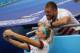 LYON, FRANCE - JULY 07: Julie Ertz of the USA taking a selfie with her husband Zach Ertz during the 2019 FIFA Women's World Cup France Final match between The United States of America and The Netherlands at Stade de Lyon on July 7, 2019 in Lyon, France. (