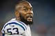 NASHVILLE, TN - DECEMBER 30: Darius Leonard #53 of the Indianapolis Colts on the field after a game against the Tennessee Titans at Nissan Stadium on December 30, 2018 in Nashville, Tennessee. The Colts defeated the Titans 33-17. (Photo by Wesley Hitt