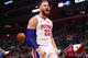DETROIT, MICHIGAN - MARCH 28: Blake Griffin #23 of the Detroit Pistons reacts after a second half basket while playing the Orlando Magic at Little Caesars Arena on March 28, 2019 in Detroit, Michigan. Detroit won the game 115-98. NOTE TO USER: User expre