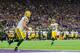 MINNEAPOLIS, MN - SEPTEMBER 18: Aaron Rodgers #12 of the Green Bay Packers throws a touchdown pass to teammate Jordy Nelson #87 against the Minnesota Vikings during the game on September 18, 2016 at US Bank Stadium in Minneapolis, Minnesota. The Vikings d