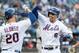 NEW YORK, NEW YORK - JULY 03: Jeff McNeil #6 of the New York Mets celebrates his first inning home run with Pete Alonso #20 of the New York Mets against the New York Yankeesduring their game at Citi Field on July 03, 2019 in New York City. (Photo by Al B