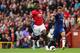 MANCHESTER, ENGLAND - AUGUST 11: Paul Pogba of Manchester United and Cesar Azpilicueta of Chelsea during the Premier League match between Manchester United and Chelsea FC at Old Trafford on August 11, 2019 in Manchester, United Kingdom. (Photo by Matthew
