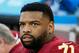 NASHVILLE, TN - DECEMBER 22: Trent Williams #71 of the Washington Redskins watches from the sideline during a game against the Tennessee Titans at Nissan Stadium on December 22, 2018 in Nashville, Tennessee. (Photo by Frederick Breedon/Getty Images)