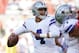 SANTA CLARA, CA - AUGUST 10: Dak Prescott #4 of the Dallas Cowboys drops back to pass against the San Francisco 49ers during the first quarter of a preseason NFL football game at Levi's Stadium on August 10, 2019 in Santa Clara, California. (Photo by Th