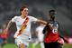 LILLE, FRANCE - AUGUST 03: Nicolo Zaniolo of AS Roma and Edgar Ie of Lille fight for the ball during the Friendly match between Lille and AS Roma at Stade Pierre Mauroy on August 03, 2019 in Lille, France. (Photo by Aurelien Meunier/Getty Images)