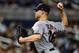MIAMI, FL - MAY 01: Corey Kluber #28 of the Cleveland Indians delivers a pitch in the second inning against the Miami Marlins at Marlins Park on May 1, 2019 in Miami, Florida. (Photo by Mark Brown/Getty Images)