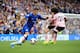 LONDON, ENGLAND - AUGUST 18: Christian Pulisic of Chelsea during the Premier League match between Chelsea FC and Leicester City at Stamford Bridge on August 18, 2019 in London, United Kingdom. (Photo by Marc Atkins/Getty Images)