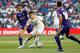 MADRID, SPAIN - AUGUST 24: James Rodriguez of Real Madrid controls the ball during the La Liga match between Real Madrid and Real Valladolid at Estadio Santiago Bernabeu on August 24, 2019 in Madrid, Spain. (Photo by TF-Images/Getty Images)