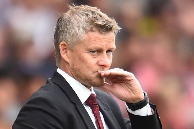 Manchester United's Norwegian manager Ole Gunnar Solskjaer gestures during the English Premier League football match between Southampton and Manchester United at St Mary's Stadium in Southampton, southern England on August 31, 2019. (Photo by Glyn KIRK / 