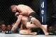 Nurmagomedov works on McGregor.