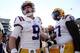 BATON ROUGE, LOUISIANA - AUGUST 31: Quarterback Joe Burrow #9 of the LSU Tigers heads onto the field against Georgia Southern Eagles at Tiger Stadium on August 31, 2019 in Baton Rouge, Louisiana. (Photo by Marianna Massey/Getty Images)