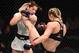 GREENVILLE, SC - JUNE 22: (R-L) Andrea Lee kicks Montana De La Rosa in their women's flyweight bout during the UFC Fight Night event at Bon Secours Wellness Arena on June 22, 2019 in Greenville, South Carolina. (Photo by Josh Hedges/Zuffa LLC/Zuffa LLC v