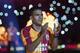 Galatasaray FC presents Colombian striker Radamel Falcao salutes fans during a signing cerenomy for their new transfers at TT Arena stadium in Istanbul on September 4, 2019. - Galatasaray confirmed the signing of veteran Colombian striker Radamel Falcao f