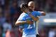 Manchester City's Spanish manager Pep Guardiola (R) embraces Manchester City's Spanish midfielder David Silva following the English Premier League football match between Bournemouth and Manchester City at the Vitality Stadium in Bournemouth, southern Engl
