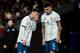 Messi with Leandro Paredes