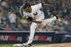 NEW YORK, NY - OCTOBER 08: (NEW YORK DAILIES OUT) Luis Severino #40 of the New York Yankees in action against the Boston Red Sox in Game Three of the American League Division Series at Yankee Stadium on October 8, 2018 in the Bronx borough of New York