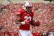 MADISON, WISCONSIN - SEPTEMBER 07: Jonathan Taylor #23 of the Wisconsin Badgers scores a touchdown in the first quarter against the Central Michigan Chippewas at Camp Randall Stadium on September 07, 2019 in Madison, Wisconsin. (Photo by Dylan Buell/Gett