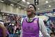 MARIETTA, GA - MARCH 25: Anthony Edwards reacts during the 2019 Powerade Jam Fest on March 25, 2019 in Marietta, Georgia. (Photo by Patrick Smith/Getty Images for Powerade)