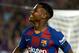 BARCELONA, SPAIN - SEPTEMBER 14: Ansu Fati of Barcelona celebrates after the second goal of his team scored by Frenkie de Jong (not in frame) during the Liga match between FC Barcelona and Valencia CF at Camp Nou on September 14, 2019 in Barcelona, Spain.