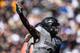BOULDER, CO - SEPTEMBER 14: Wide receiver Laviska Shenault Jr. #2 of the Colorado Buffaloes celebrates after scoring a touchdown against the Air Force Falcons in the first quarter of a game at Folsom Field on September 14, 2019 in Boulder, Colorado. (Ph