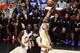 LOS ANGELES, CA - APRIL 26: Andre Iguodala #9 of the Golden State Warriors shoots the ball against the LA Clippers during Game Six of Round One of the 2019 NBA Playoffs on April 26, 2019 at STAPLES Center in Los Angeles, California. NOTE TO USER: User exp