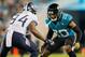 JACKSONVILLE, FLORIDA - SEPTEMBER 19: Jalen Ramsey #20 of the Jacksonville Jaguars defends against Corey Davis #84 of the Tennessee Titans during the third quarter of a game at TIAA Bank Field on September 19, 2019 in Jacksonville, Florida. (Photo by Jame