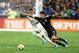 SAN ANTONIO, TX - SEPTEMBER 10: Raul Jimenez #9 of Mexico and Faustino Marcos Rojo #16 of Argentina fight the ball during the international friendly match between Argentina and Mexico at Alamodome on September 10, 2019 in San Antonio, Texas. (Photo by Oma
