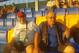 Robert Cros (right) with a fellow member of the Barcelonista Pep Ventura supporters' club