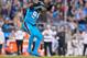 CHARLOTTE, NC - NOVEMBER 17: Kony Ealy #94 of the Carolina Panthers reacts after a sack against the New Orleans Saints in the third quarter during the game at Bank of America Stadium on November 17, 2016 in Charlotte, North Carolina. (Photo by Grant Hal