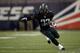 MEMPHIS, TENNESSEE - MARCH 24: Trent Richardson #33 of the Birmingham Iron runs the ball against the Memphis Express during the first quarter of their Alliance of American Football game at Liberty Bowl Memorial Stadium on March 24, 2019 in Memphis, Tennes