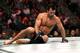 LAS VEGAS, NEVADA - JULY 06: Luke Rockhold of the United States looks on after being knocked out by Jan Blachowicz of Poland during their UFC 239 Light Heavyweight bout at T-Mobile Arena on July 06, 2019 in Las Vegas, Nevada. (Photo by Sean M. Haffey/Ge