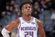SACRAMENTO, CA - OCTOBER 10: Buddy Hield #24 of the Sacramento Kings looks on during the game against the Phoenix Suns on October 10, 2019 at Golden 1 Center in Sacramento, California. NOTE TO USER: User expressly acknowledges and agrees that, by download
