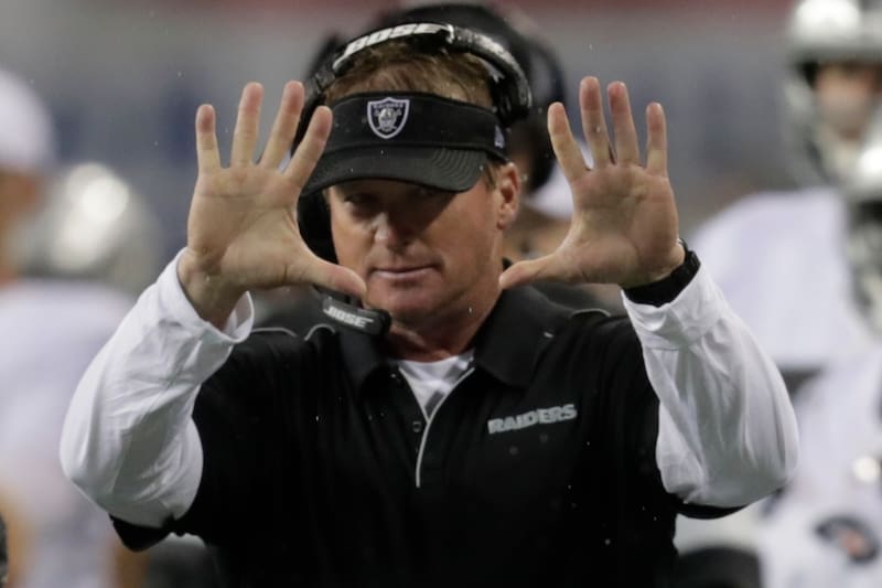 Oakland Raiders head coach Jon Gruden