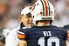 AUBURN, AL - SEPTEMBER 07: Head coach Gus Malzahn of the Auburn Tigers talks to quarterback Bo Nix #10 of the Auburn Tigers during their game against the Tulane Green Wave at Jordan-Hare Stadium on September 7, 2019 in Auburn, Alabama. (Photo by Michael C