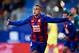 EIBAR, SPAIN - OCTOBER 31: Fabian Orellana of SD Eibar celebrates after scoring his team's second goal during the La Liga match between SD Eibar and Villarreal CF at Ipurua Municipal Stadium on October 31, 2019 in Eibar, Spain. (Photo by Juan Manuel Serra