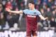 LONDON, ENGLAND - OCTOBER 26: Declan Rice of West Ham United reaction during the Premier League match between West Ham United and Sheffield United at London Stadium on October 26, 2019 in London, United Kingdom. (Photo by Sebastian Frej/MB Media/Getty Ima