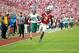 NORMAN, OK - SEPTEMBER 29: Wide receiver CeeDee Lamb #2 of the Oklahoma Sooners runs the sideline on the way to score against the Baylor Bears at Gaylord Family Oklahoma Memorial Stadium on September 29, 2018 in Norman, Oklahoma. Oklahoma defeated Baylor